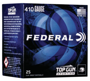 Federal TGS412148 Top Gun  410Gauge 2.50" 1/2oz 8Shot 25 Per Box/10 Case