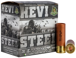 HEVI-Shot HS60001 HEVI-Steel  12Gauge 3" 1 1/4oz 1Shot 25 Per Box/10 Case