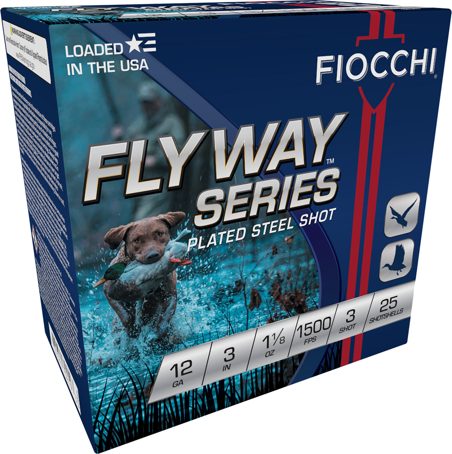 Fiocchi 123ST3 Flyway 12Gauge 3" 1 1/8oz 3Shot 25 Per Box/10 Case