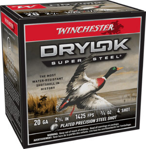 Winchester Ammo XS204 Drylok Super Steel Magnum 20Gauge 2.75" 3/4oz 4Shot 25 Per Box/10 Case