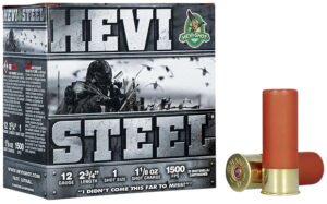 HEVI-Shot HS61221 HEVI-Steel  12Gauge 2.75" 1 1/8oz 1Shot 25 Per Box/10 Case