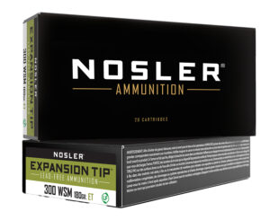 Nosler 40152 E-Tip  300WSM 180gr E Tip Lead Free 20 Per Box/10 Case
