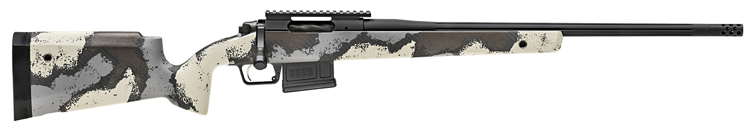 Springfield Armory BAW92265CMD Model 2020 WayPoint 6.5 Creedmoor 5+1 Cap 22" Desert Verde Cerakote Rec/Barrel Ridgeline Camo Carbon Fiber Hybrid Profile with M-LOK Stock Right Hand (Full Size)