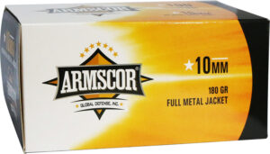 Armscor 50440 Precision Value Pack 10mmAuto 180gr Full Metal Jacket 100 Per Box/12 Case