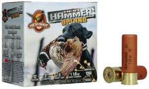 HEVI-Shot HS29125 HEVI-Hammer Upland 12Gauge 3" 1 1/8oz Steel/Bismuth 5Shot 25 Per Box/10 Case