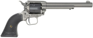 Heritage Mfg RR22C6 Rough Rider 22 LR 6 Shot. 6.50" Tungsten Gray Cerakote Steel Barrel & Frame, Black Satin Cylinder, Black Star Polymer Grip, Hammer/Thumb Safety, Exposed Hammer