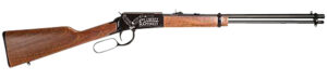 Rossi RL22181WDEN19 Rio Bravo Full Size 22 LR 15+1 18" Polished Black Steel Barrel, Polished Black w/July 4 Eagle Engraving Aluminum Receiver, Fixed German Beechwood Wood Stock