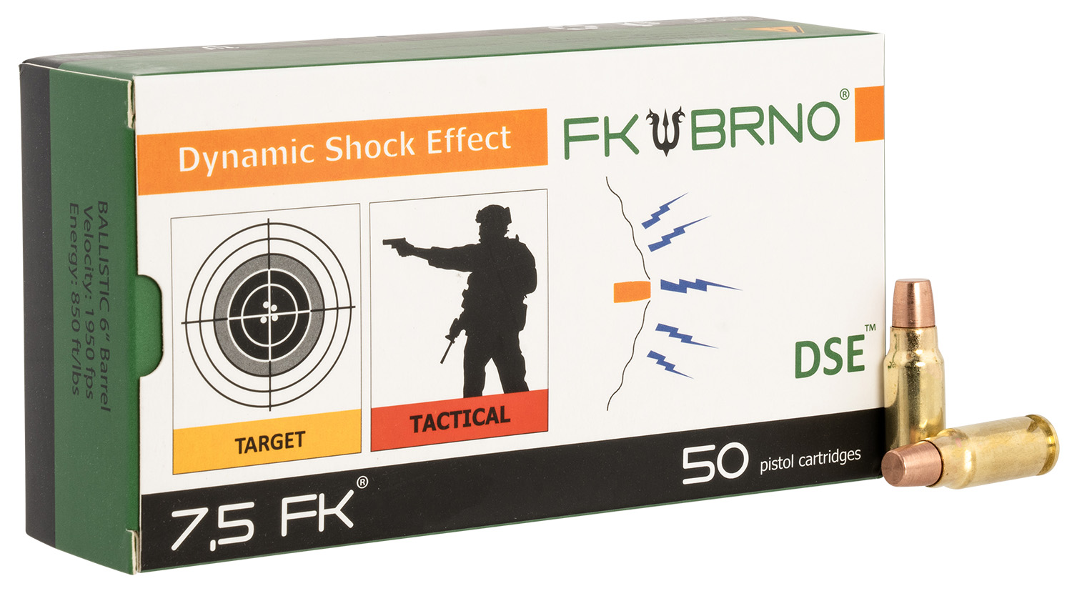 FK Brno US FKAMHVF950 F9 7.5FK 101gr 50 Per Box/12 Case