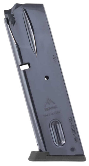 Mec-Gar MGSW5915N 15rd 9mm Compatible w/ S&W 5900 Series/915/910/659 Black Nickel
