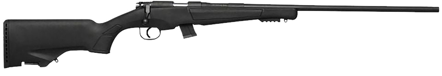 Escort HE22LR2502BK Escort 22 LR 10+1 25" Black Threaded Barrel, Black Grooved Steel Receiver, Black Synthetic Fixed Stock