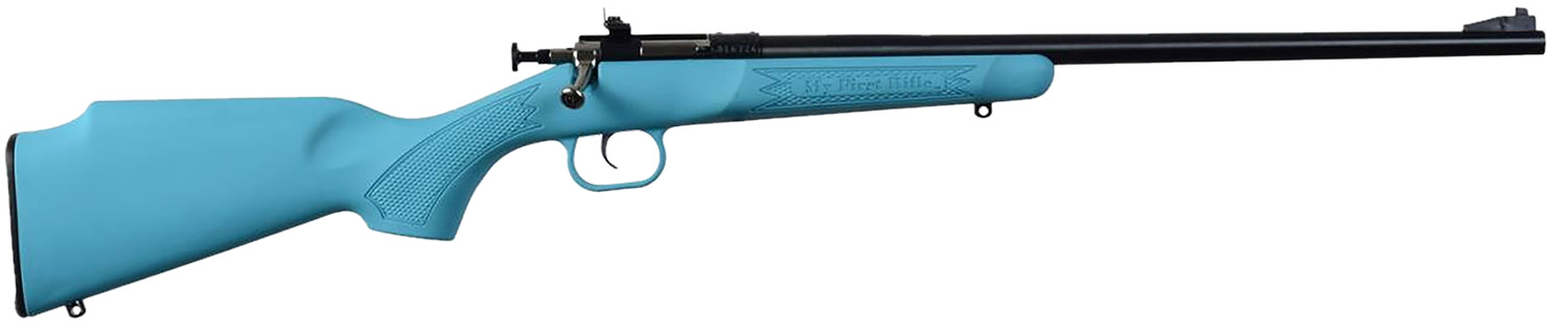 Crickett KSA302 My First Rifle 22 S/L/LR Single Shot 16.10" Blued Barrel & Receiver, Blue Synthetic Fixed Stock
