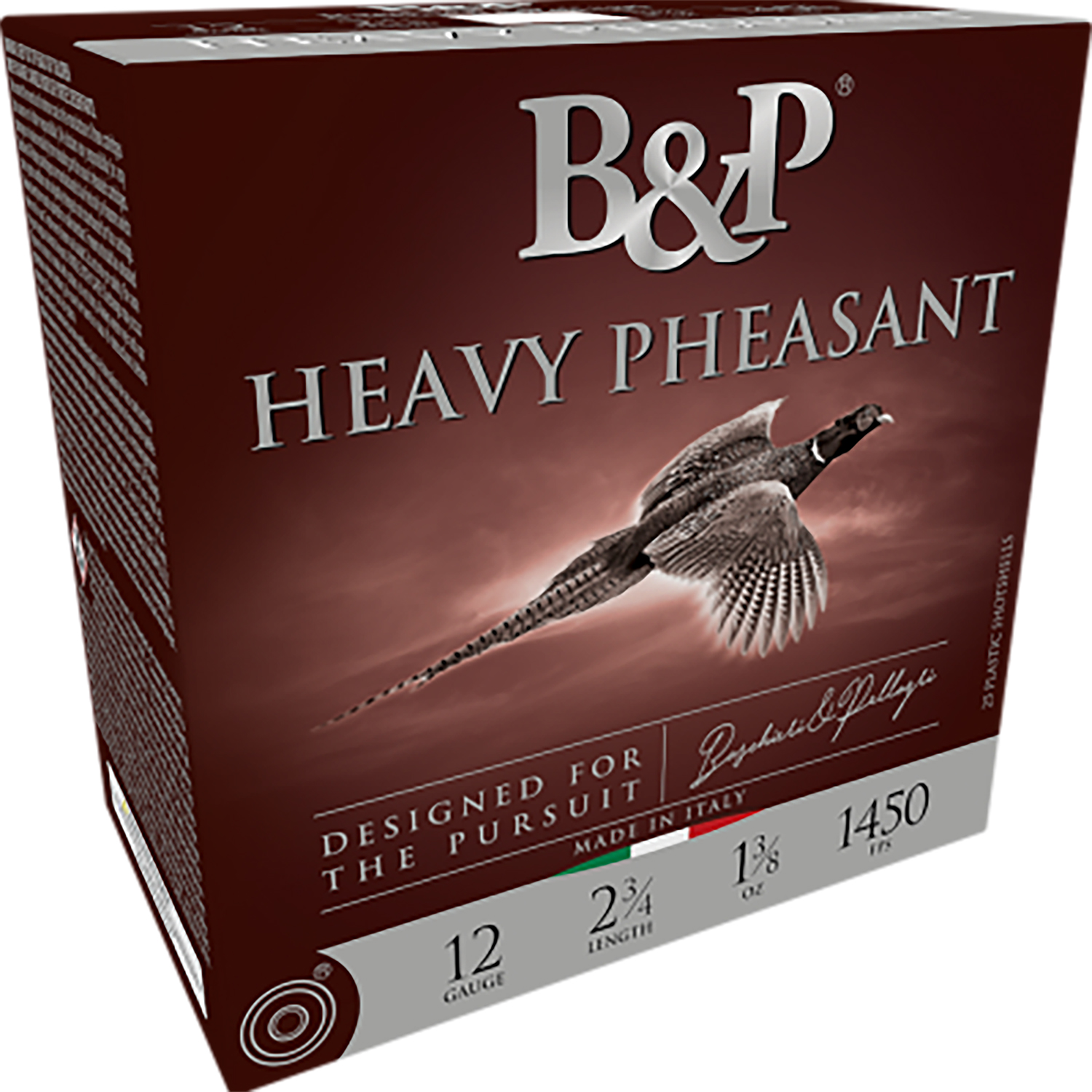 B&p Ammunition 12B38H6 Heavy Pheasant 12Gauge 2.75" 1 3/8oz 6Shot 25 Per Box/10 Case