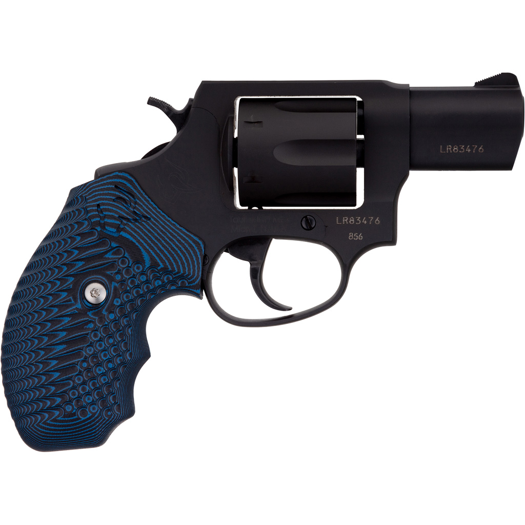 Taurus 856 Revolver 38 Spl. 2 in. Black Blue Cyclone Grip 6 rd.
