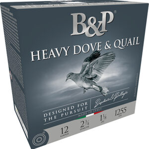 B&P Ammunition 12B18D9 Heavy Dove & Quail 12Gauge 2.75" 1 1/8oz 9Shot 25 Per Box/10 Case