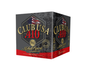 Nobel/Eurosports LLC ANS4129  Club USA 410Gauge 2.50" 1/2oz 9Shot 25 Per Box/10 Case