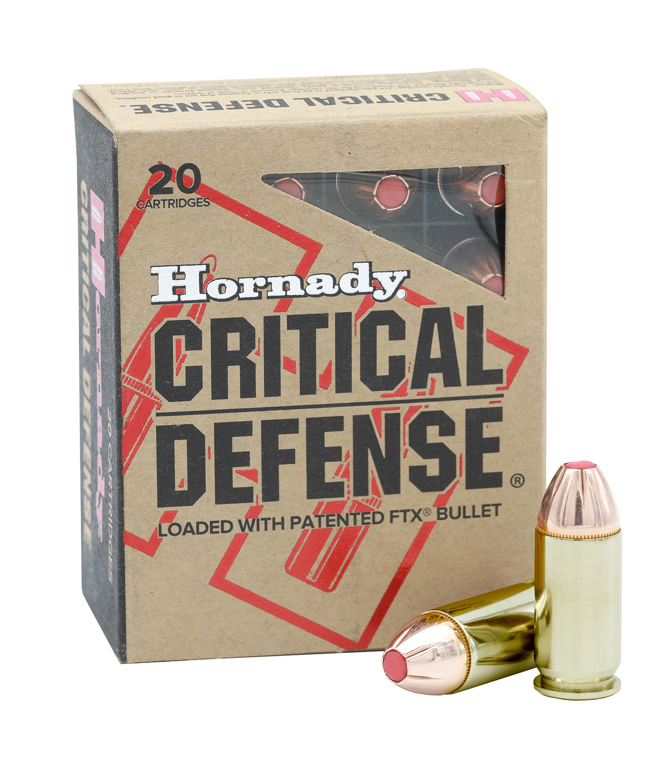 Hornady 90923 Critical Defense 45Auto+P 185gr Flex Tip eXpanding 20 Per Box/10 Case