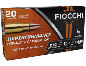 Fiocchi 270HSB Hyperformance 270Win 150gr Super Shock Tip 20 Per Box/10 Case