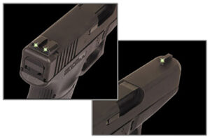 TruGlo TG231X Tritium  Black | Green Tritium Front Sight Green Tritium Rear Sight