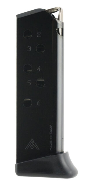 Mec-Gar MGWPPKFRB Standard Blued Detachable w/ Finger Rest 6rd 380 ACP for Walther PPK