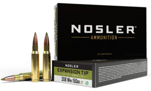 Nosler 40034 E-Tip  308Win 150gr E Tip Lead Free 20 Per Box/10 Case