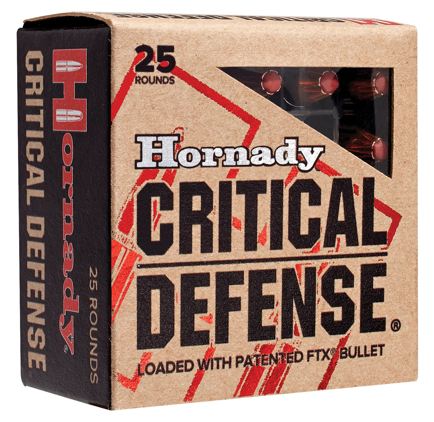 Hornady 90080 Critical Defense 380ACP 90gr Hornady Flex Tip eXpanding 25 Per Box/10 Case