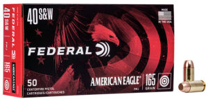 Federal AE40R3 American Eagle Handgun 40S&W 165gr Full Metal Jacket 50 Per Box/20 Case