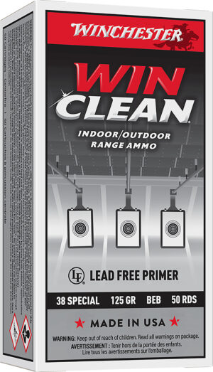 Winchester Ammo WC381 Super X  38Special 125gr Winclean Brass Enclosed Base 50 Per Box/10 Case