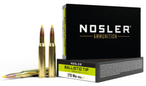 Nosler 40055 Ballistic Tip  270Win 140gr Spitzer Ballistic Tip 20 Per Box/10 Case
