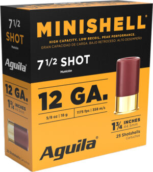 AGUILA MINI-SHELL 12GA 1.75" - 5/8OZ #7.5 25RD 10BX/CS