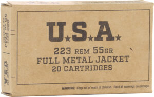 WINCHESTER USA 223 REM - 55GR FMJ 20RD 50BX/CS