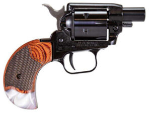 Heritage Manufacturing Barkeep BK22B1BH-RWP .22LR 1" 6 Round Black/Rosewood & Pearl Grips