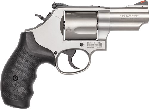S&W 69 44MAG 2.75" ADJ - 5-SHOT STAINLESS RUBBER