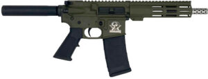 GLFA AR15 PISTOL 223 WYLDE - 7.5" STAINLESS BBL OD GREEN