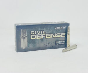 Liberty 223 Rem Ammunition Civil Defense LACD223019 55 Grain Fragmenting Hollow Point Lead-Free 20 Rounds