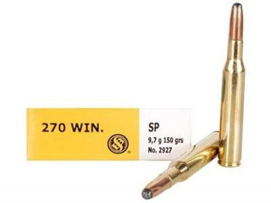 Sellier & Bellot 270 Winchester Ammunition SB270A 150 Grain Soft Point 20 rounds