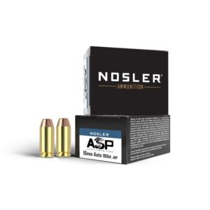 Nosler Match Grade  Handgun Ammunition 10mm Auto 180gr JHP 1150 fps 20/ct
