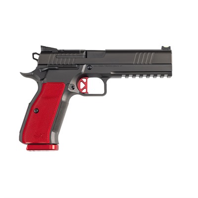DWX 9MM LUGER 5'' BBL (1)10RD MAG BLACK/RED