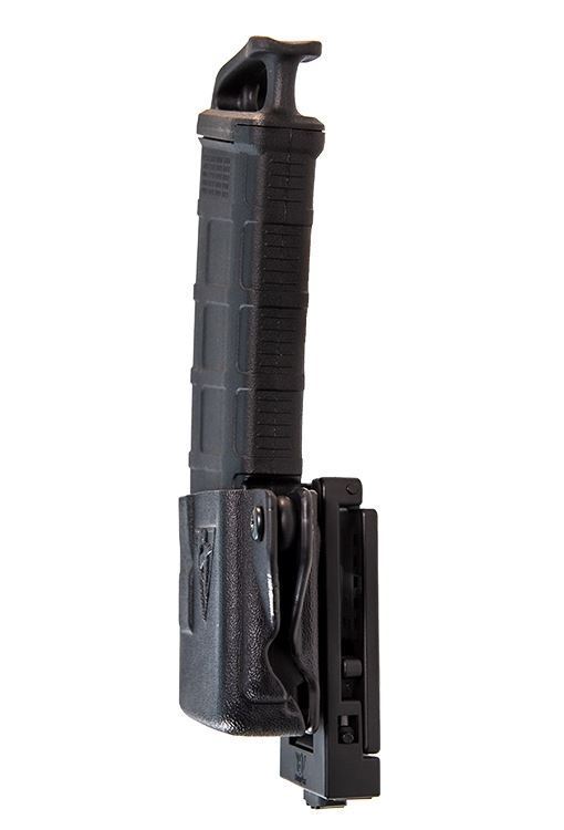 CompTac AR 223 Mag Pouch with Push Button Lock Mount -Black - LSC (Right Hand Shooter) - Image 2