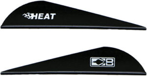 BOHNING HEAT VANE 2.5" - SOLID BLACK 36PK