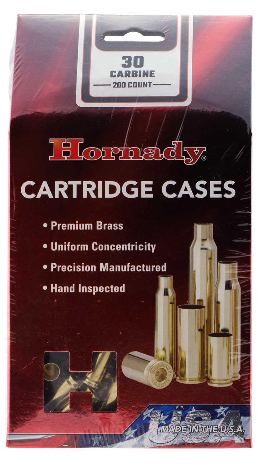 Hornady 8650 Unprimed Cases Cartridge 30 Carbine Rifle Brass