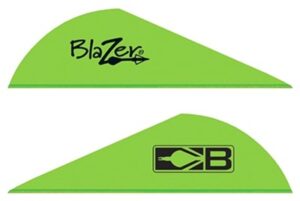 BOHNING BLAZER VANES - 2" SOLID NEON GREEN 36PK