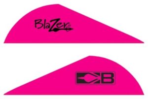 BOHNING BLAZER VANES - 2" SOLID HOT PINK 100PK