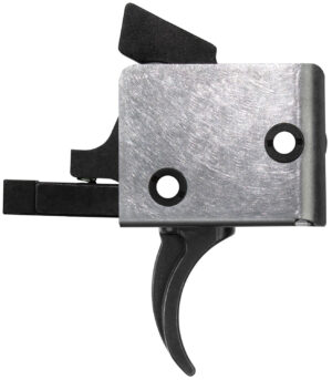 CMC Triggers 95501 Drop-In PCC Single-Stage Curved Trigger w/ 3-3.50 lbs Draw Weight & Black/Silver Finish
