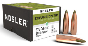 Nosler 59379 E-Tip  375Cal 260gr Spitzer Boat Tail 50/Box