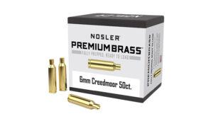 Nosler 10229 Premium Brass Unprimed Cases 6mmCreedmoor Rifle Brass 50/Box