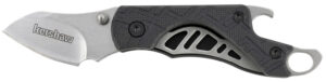 Kershaw 1025X Cinder  1.40" Folding Drop Point Plain Stonewashed 3Cr13MoV SS Blade Black Glass-Filled Nylon Handle Includes Key Ring