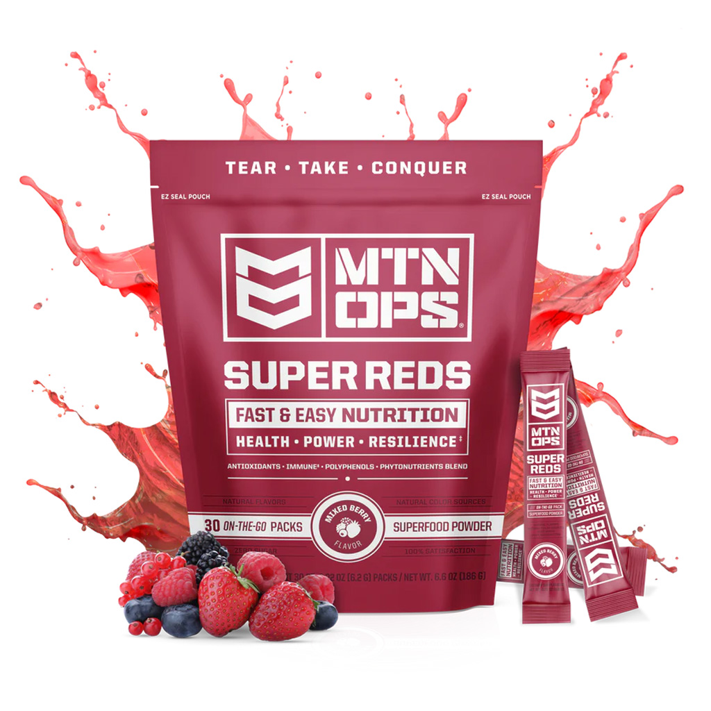 MTN Ops Super Reds Trail Packs Mixed Berry 30pk