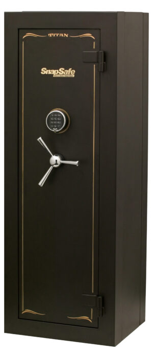 SnapSafe 75010 Titan Modular Safe Access Code/Key Entry, Black 9 Gauge Steel, 9 Gun Slots, 12+ Long Gun Capacity