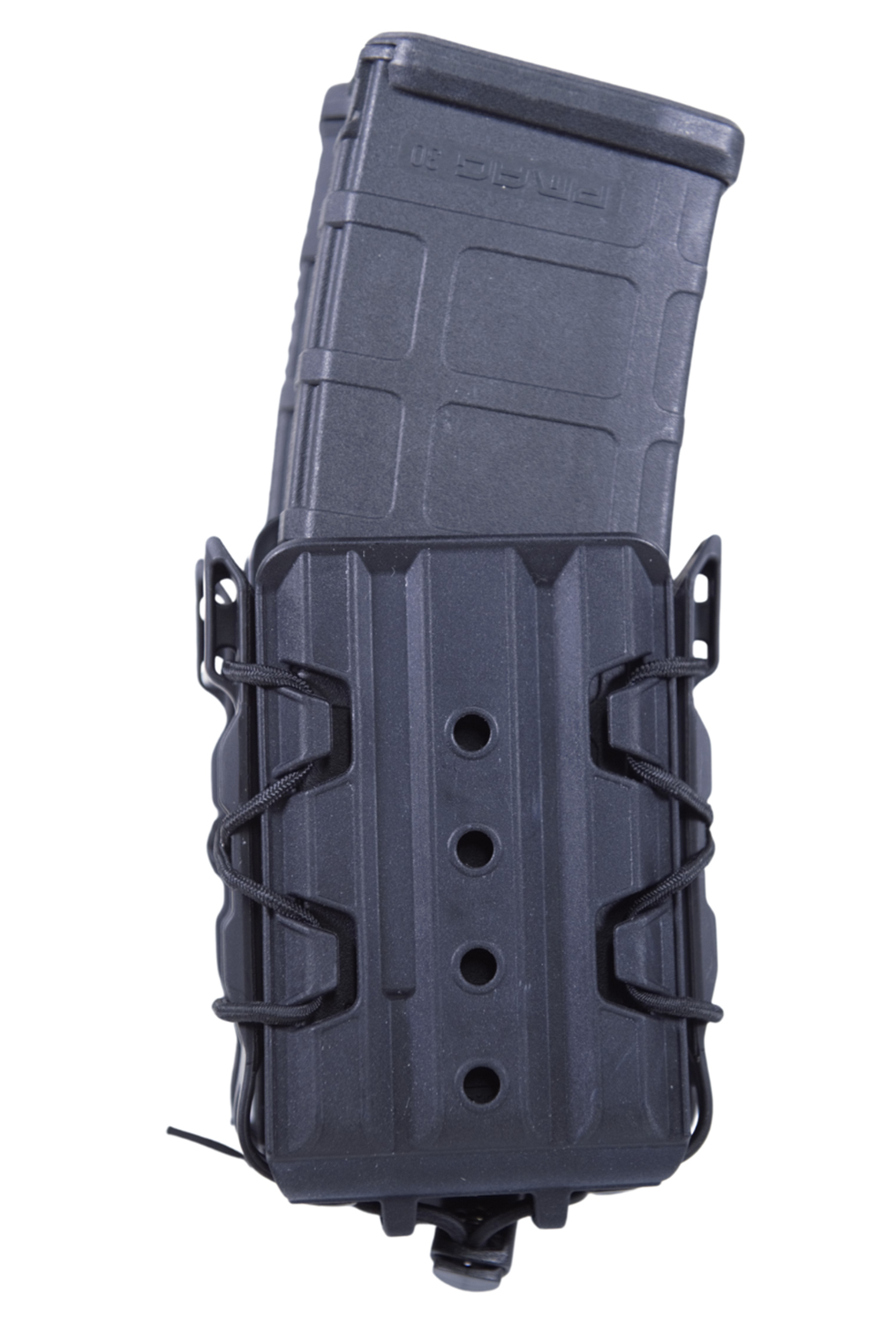 High Speed Gear 162R01BK X2R Taco V2 Mag Pouch Double, Black Polymer, Belt Clip/MOLLE U-Mount, Compatible w/ AR/AK Rifle Mags