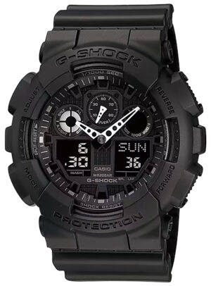 G-shock/vlc Distribution GA1001A1 G-Shock Tactical XL 52mm Keep Time Black Features Stopwatch/Speedometer